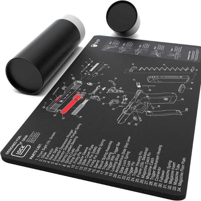 falko tactical gun cleaning mat for glock