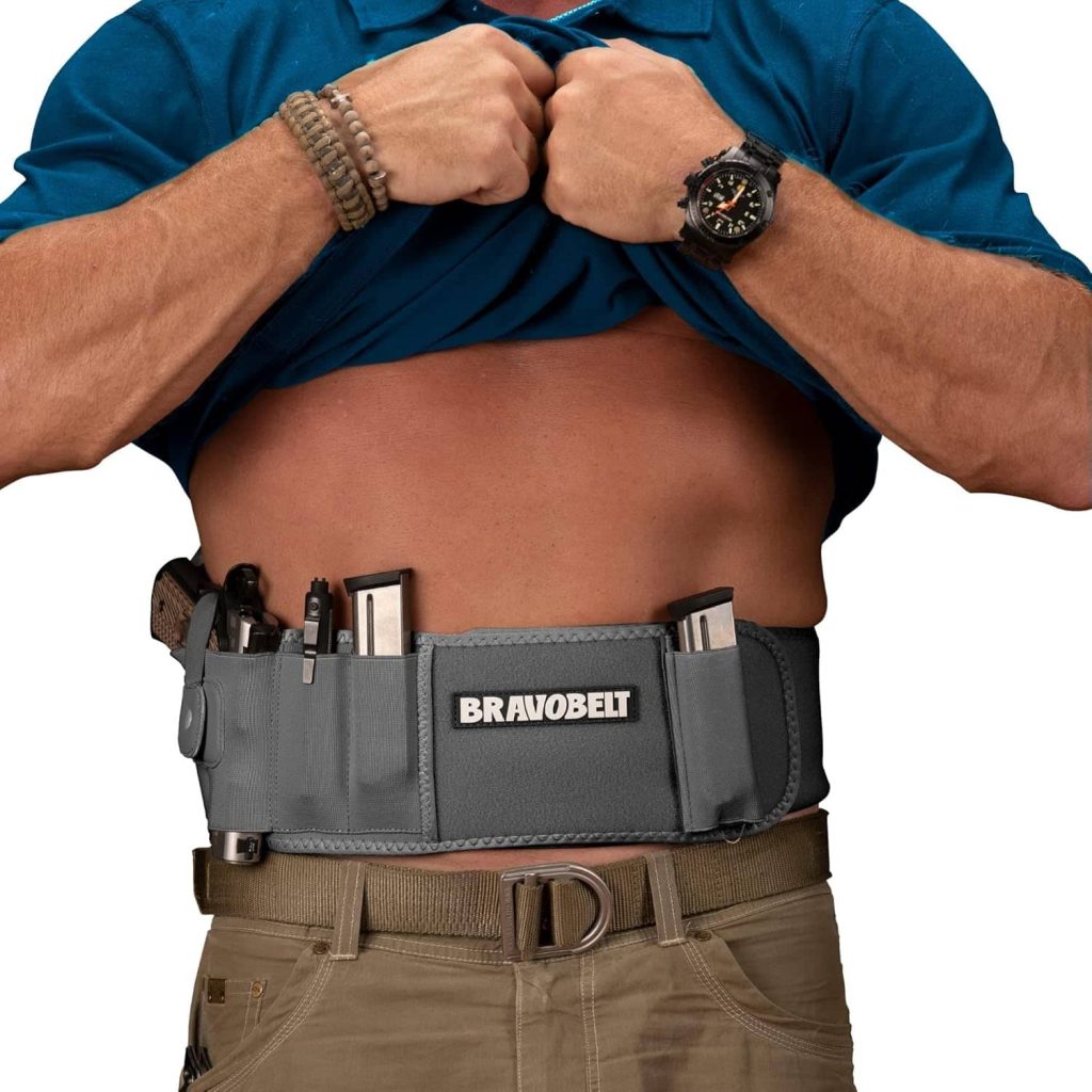 BRAVOBELT belly band concealed carry holster for running and active use