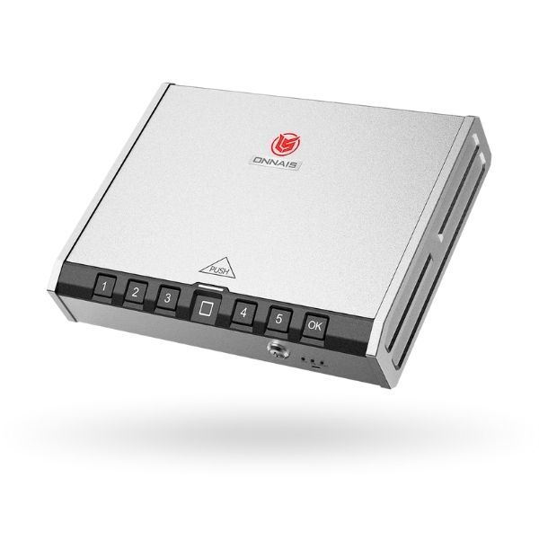 ONNAIS Iron Pro Gun Safe Secure Box Fingerprint Keypad & Key Access