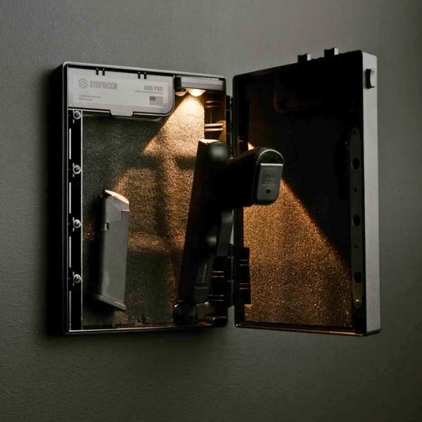 Stopbox gun safe mounted