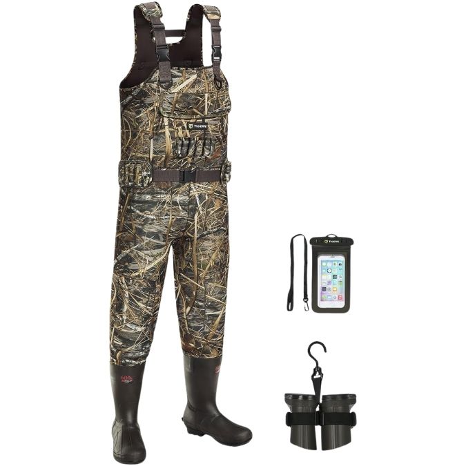 TIDEWE Chest Hunting Waders for Men, Waterproof Neoprene Waders