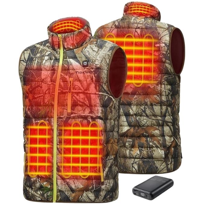 TIDEWE Heated Vest for Men with Battery Pack, Lightweight