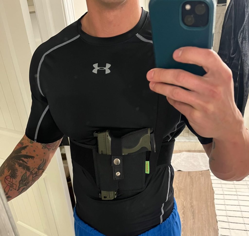 LIBOSHENG dual shoulder and belly band concealed carry holster